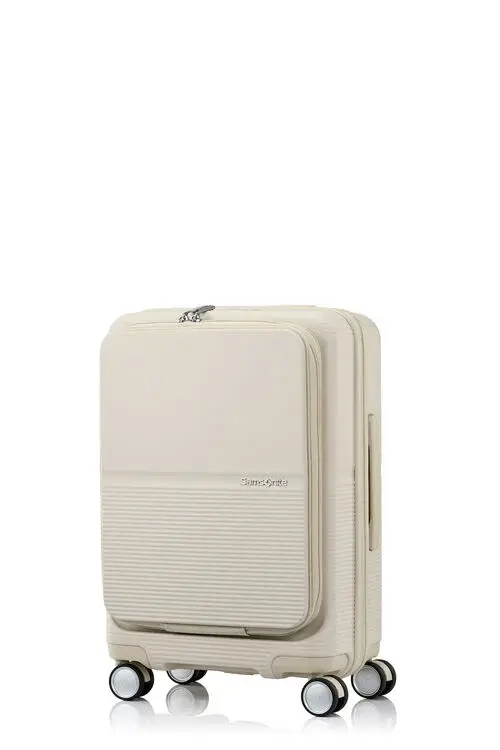 samsonite FLATFORM 象牙白20吋可擴充四輪登機箱  |登機箱(1-3天)