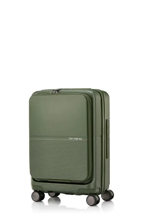 samsonite FLATFORM 松針綠20吋可擴充四輪登機箱  |登機箱(1-3天)