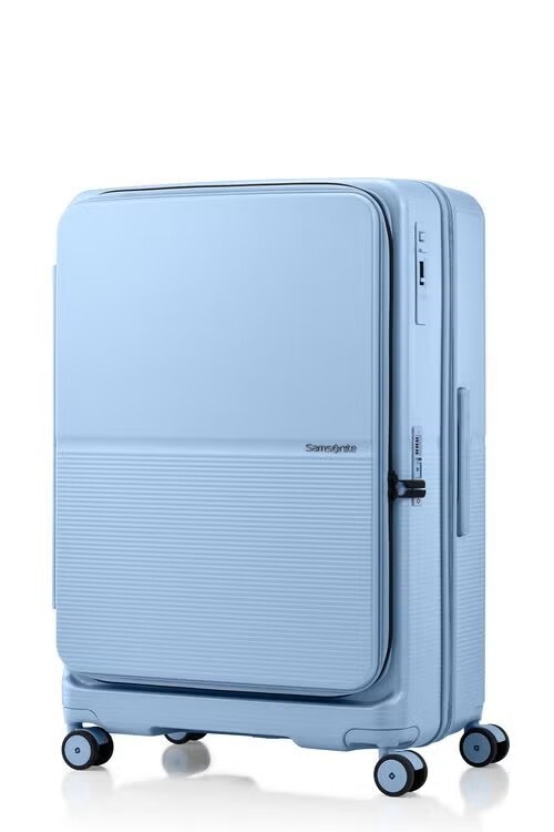 samsonite FLATFORM 迷霧藍 28吋 煞車前開箱